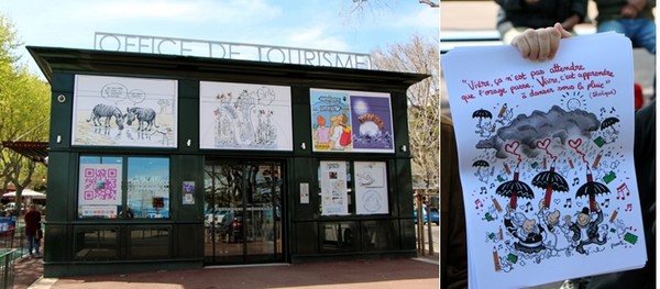 En parallèle de cette exposition en faveur de la liberté d’expression, l’office de tourisme de Bastia a décidé en ce début de saison touristique de mettre l’accent sur la thématique de la création. (Crédit photos David Raynal)