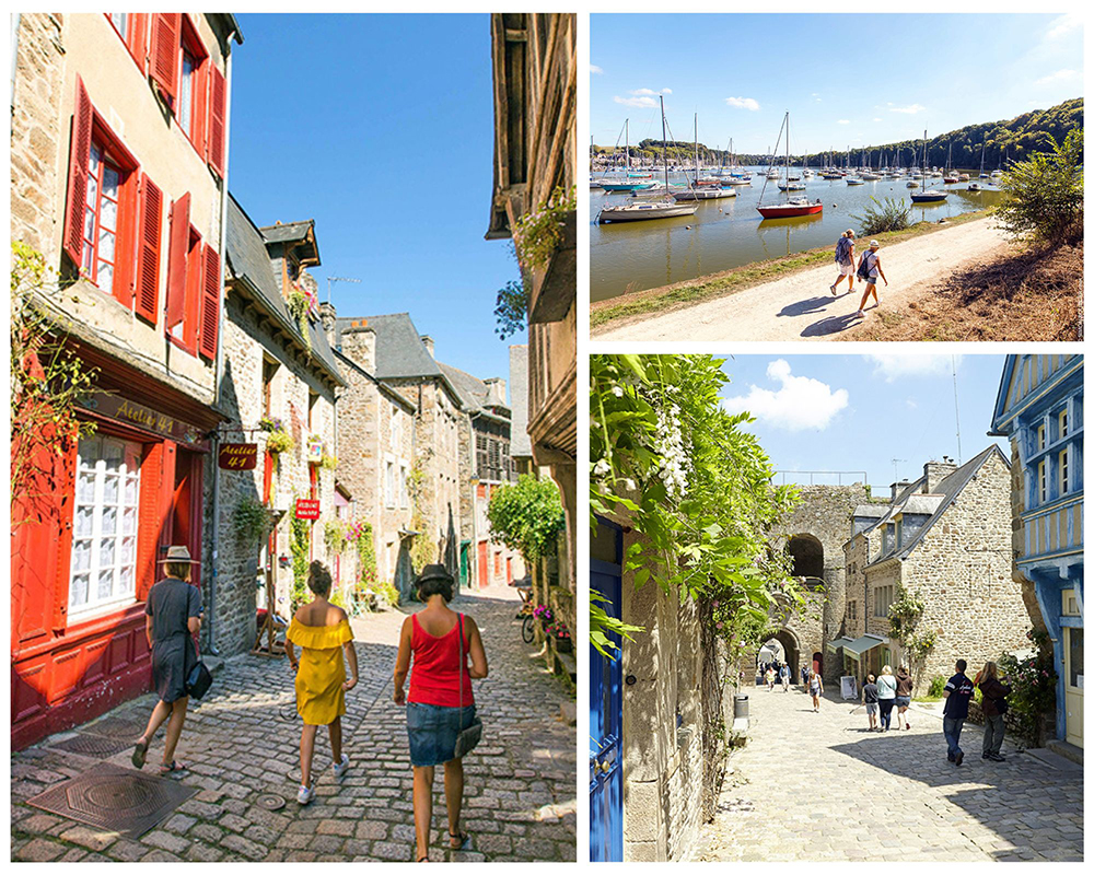 La ville médiévale de Dinan et le port de la Hisse sur la Rance @ A. Lamoureux, S. Bourcier