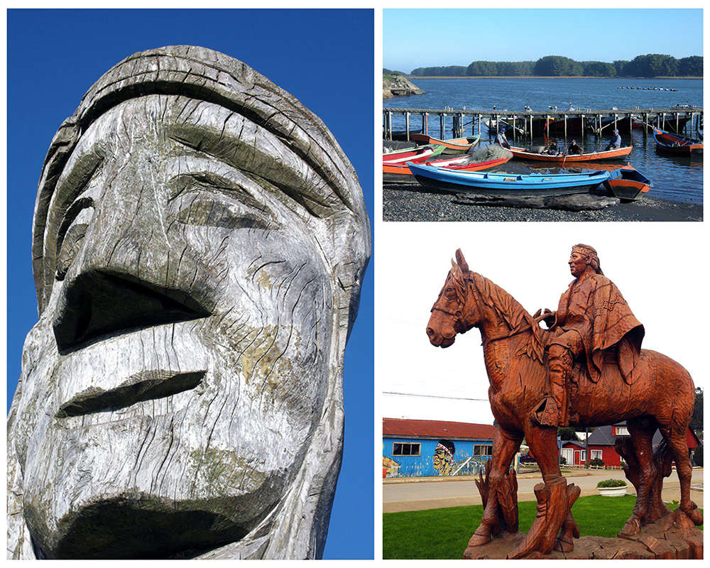 1/ Puerto Saavedra 2/ Saavedra Laftkenche, peuple de pêcheurs 3/ Puerto Dominguez @ Claude Vautrin