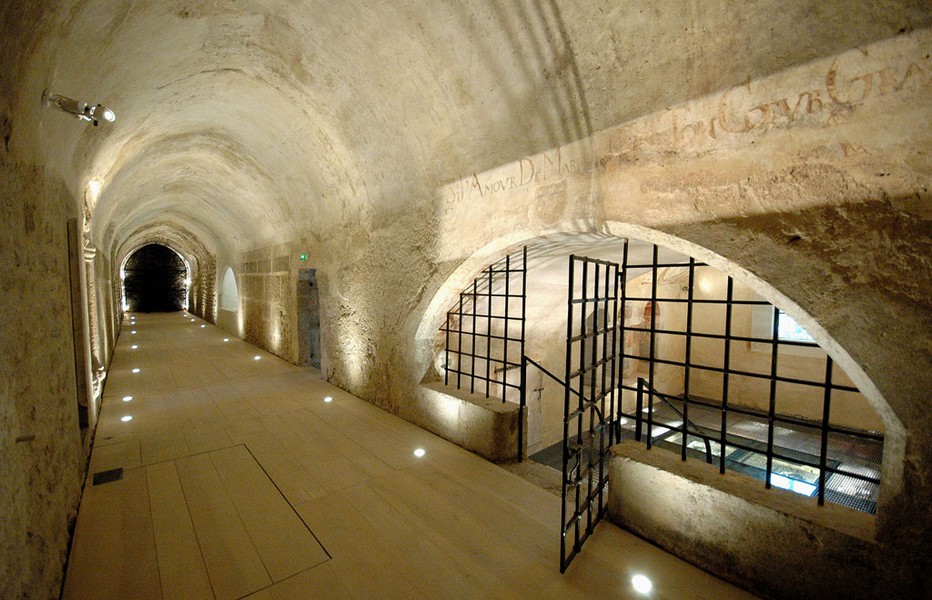 Souterrains de l'Abbaye de Saint-Claude (Jura) (Crédit photo www.museedelabbaye.fr)