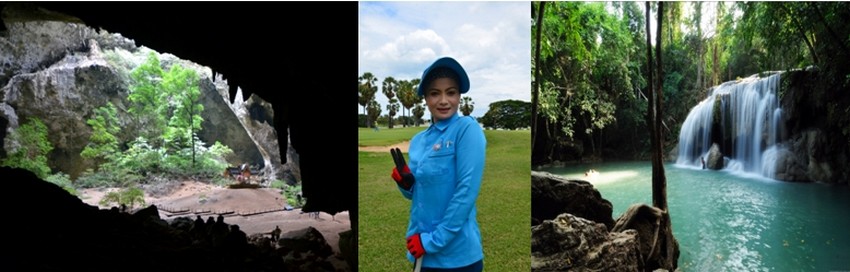 Dans la journée, les rayons de lumière heurtent le célèbre Phra Thinang Khuha Kharuehat, un pavillon de style thaï, devenu le symbole de Prachuap Khiri Khan, situé à 63 km au sud de Hua Hin dans le parc national de Khao Sam Roi Yot. (Crédit photo : David Raynal/DR) Dans la journée, les rayons de lumière heurtent le célèbre Phra Thinang Khuha Kharuehat, un pavillon de style thaï, devenu le symbole de Prachuap Khiri Khan, situé à 63 km au sud de Hua Hin dans le parc national de Khao Sam Roi Yot. (Crédit photo : David Raynal/DR)