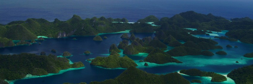 La beauté époustouflante de   l'île Raja Ampa en Indonésie, idéale pour les amateurs de plongée.Raja Ampat fait partie de la province désormais appelée Papua Barat (Papouasie) (Crédit photo DR)