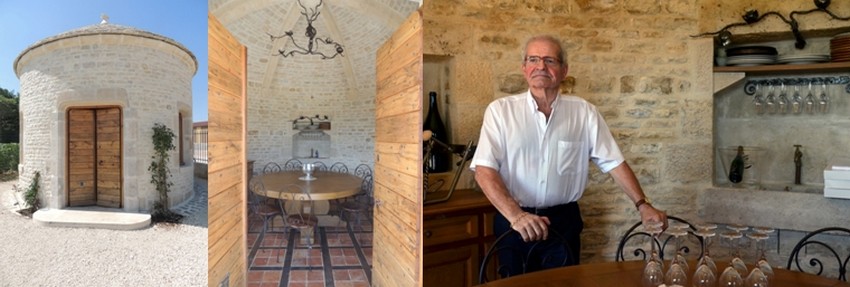 une cadole avec une vue plongeante et panoramique sur la vigne, accueille désormais les clients pour de savoureuses dégustations. © David Raynal