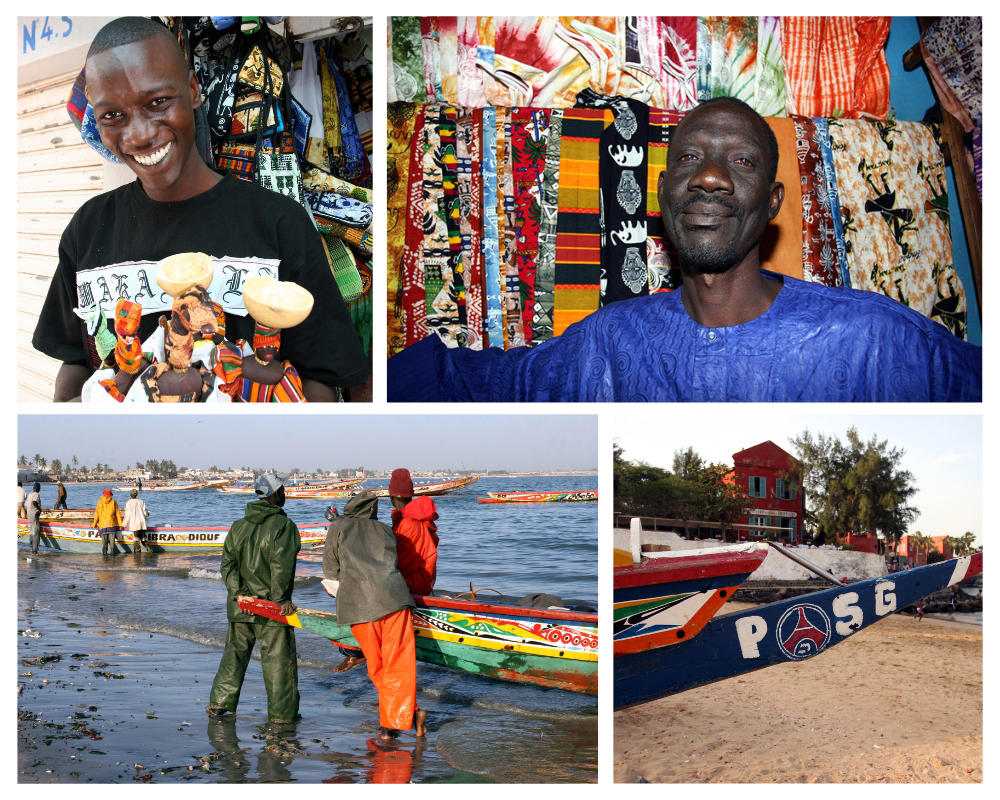 Plage, pêcheurs et marchands sur l'île de Gorée et à Dakar © David Raynal. Plage, pêcheurs et marchands sur l'île de Gorée et à Dakar © David Raynal.