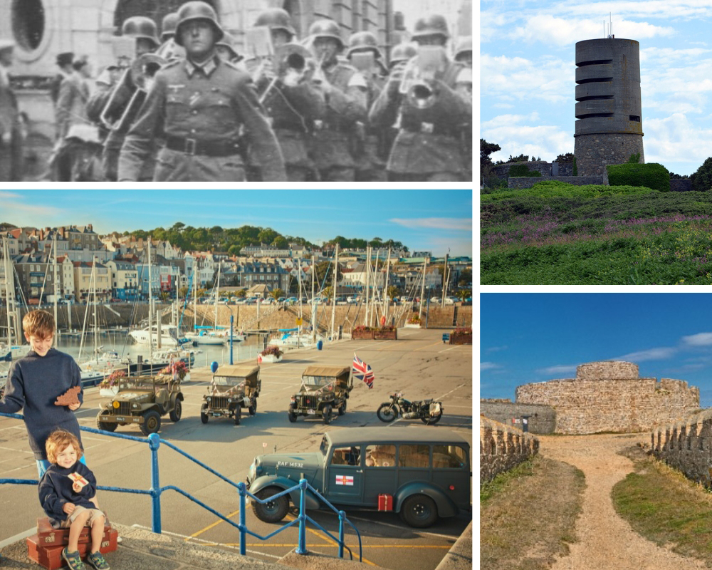 L’occupation transforma profondément le paysage de l’île. Guernesey devint un maillon essentiel du Mur de l’Atlantique, la ligne défensive allemande destinée à prévenir une invasion alliée @ Priaulx-library-occupation-archive /Visitguernsey/David Raynal. L’occupation transforma profondément le paysage de l’île. Guernesey devint un maillon essentiel du Mur de l’Atlantique, la ligne défensive allemande destinée à prévenir une invasion alliée @ Priaulx-library-occupation-archive /Visitguernsey/David Raynal.