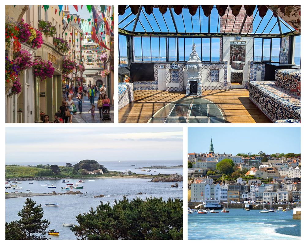 Saint-Peter Port et la la vue depuis Hauteville House, la maison de Victor Hugo à Guernesey où l'écrivain vécut 15 ans d'exil de 1855 à 1870 @ Visitguernsey /David Raynal. Saint-Peter Port et la la vue depuis Hauteville House, la maison de Victor Hugo à Guernesey où l'écrivain vécut 15 ans d'exil de 1855 à 1870 @ Visitguernsey /David Raynal.