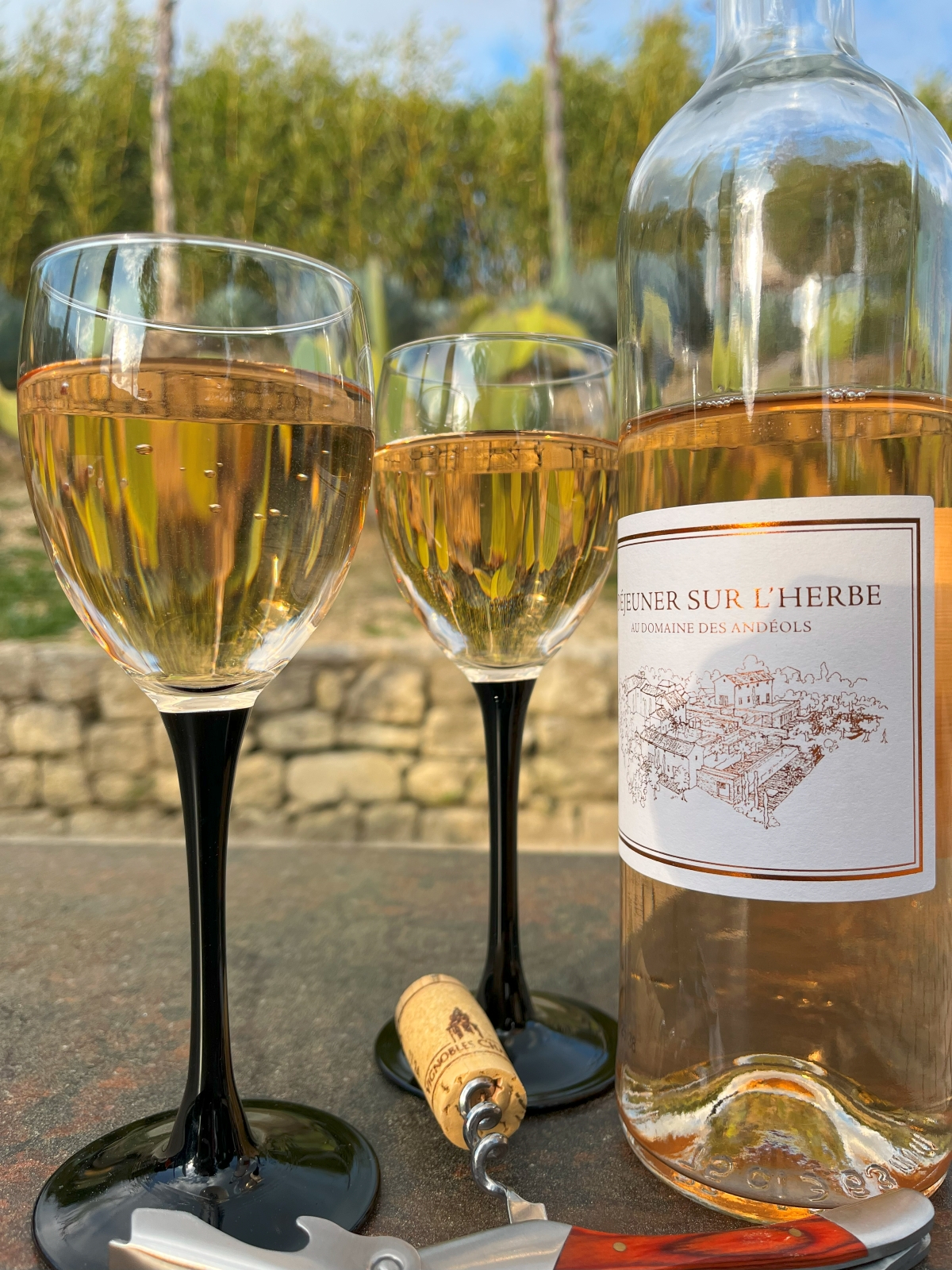 Aux Andéols, l’été, on voit la vie en rosé, les vignes du domaine offrant un vin gouleyant à merveille @Richard Bayon