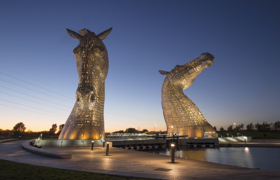 Dans le cadre de l'évènement  " archi-design  2016 en Ecosse " focus sur les Kelpies de l'architecte et sculpteur Andy Scott. ©visitscotland.com