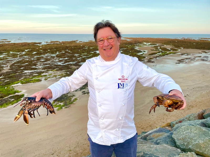 La mer dans l’ADN : à sa table étoilée de Brétignolles, Jean-Marc Perochon tire la quintessence de l’Atlantique- Photo Richard Bayon