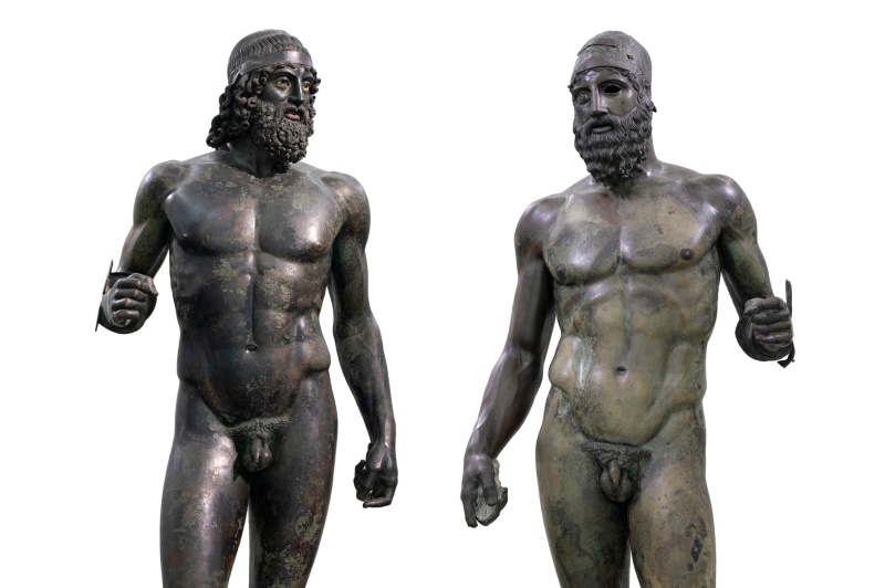Les deux Bronzes de Riace au musée archéologique de Reggio de Calabre © Regione Calabria