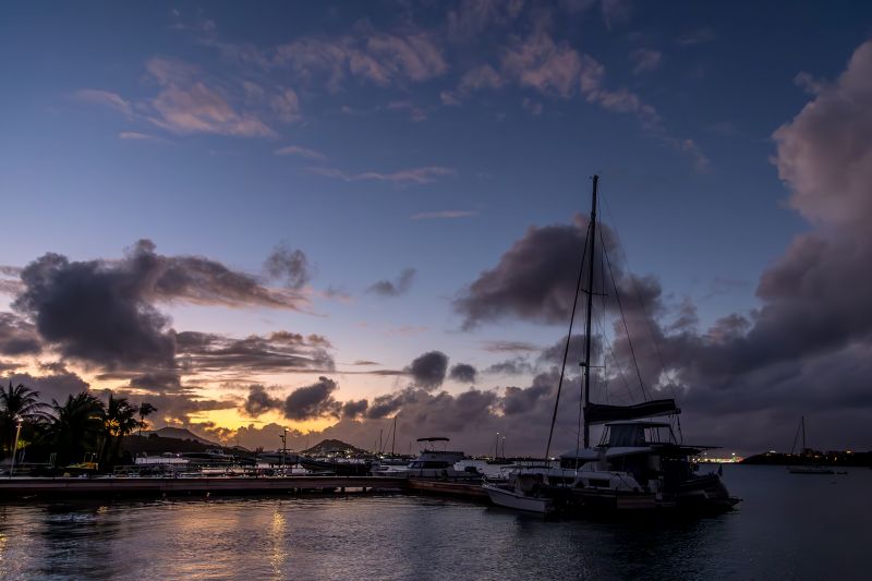 Ambiance lever du jour sur la lagune (PMH)