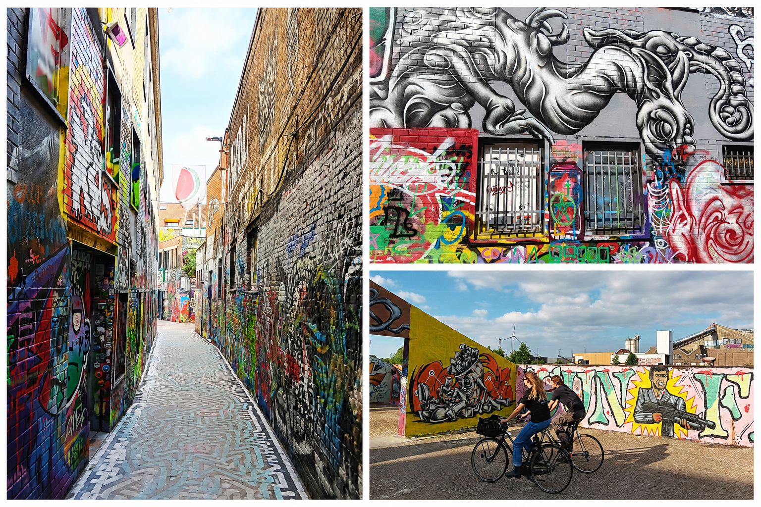 Gand Werregarenstraatje La rue des graffitis