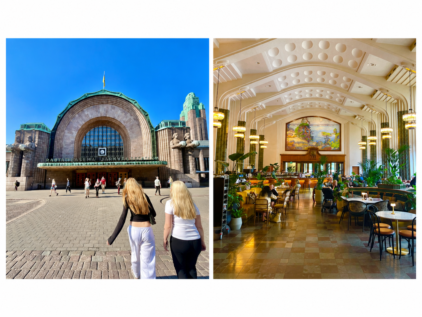 Inaugurée en 1919, une gare emblématique de l’Art Nouveau finlandais, remarquable par sa monumentale façade et par ses superbes salles de brasserie.